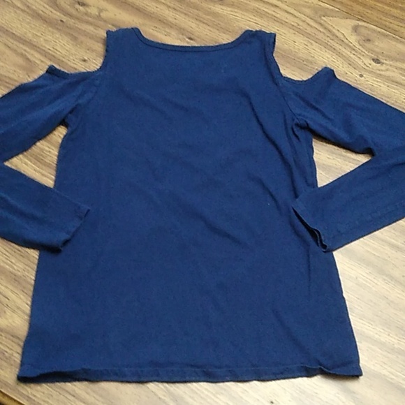 🩷 Carter's Girls Cold Shoulder Long Sleeve #Good Vibes Size 10/12 - Picture 5 of 5